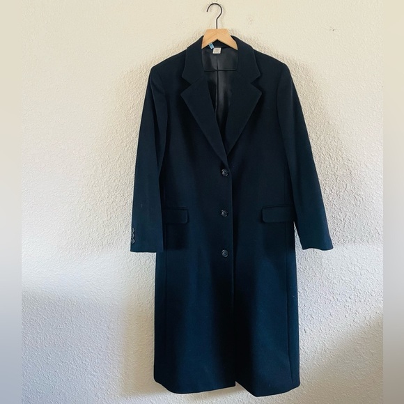 Gruner NY Black Wool Coat - Picture 1 of 12
